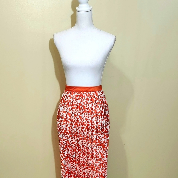 Future Collective by Kahlana Barfield Orange Long Skirt - Picture 3 of 3
